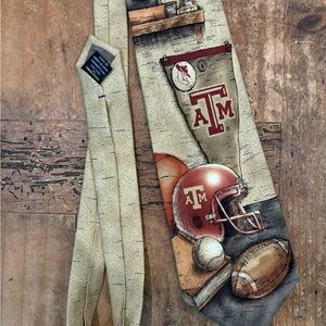 Vintage Texas A&M University Men’s Neck Tie - 100% Silk